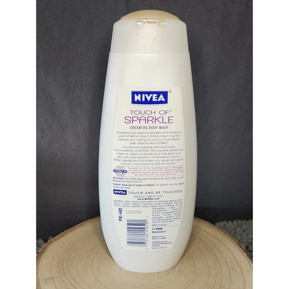 Nivea Touch of Sparkle Cream Oil Body Wash Diamond Powder 16.9 Oz (DISCONTINUED)